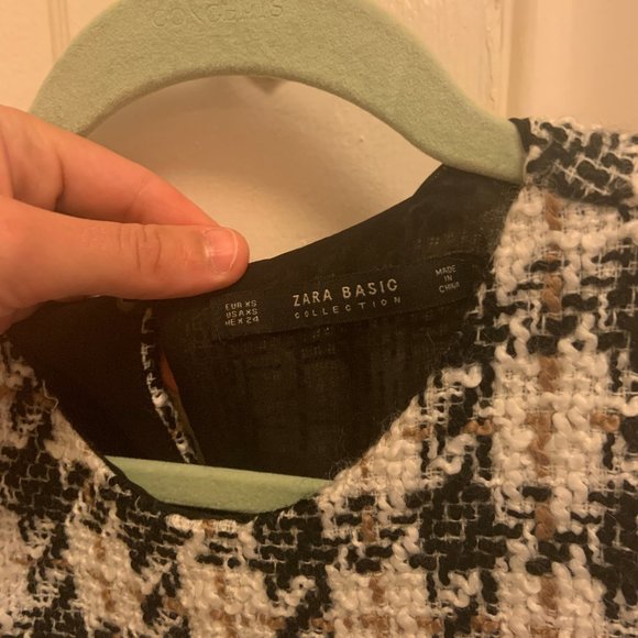 ZARA TWEED PEPLUM TOP - Picture 4 of 5